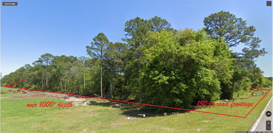 2.4 acres Waterfront with less than 5 miles to NAS, Target and other stores.  Approximately 2 miles to public boat ramps.  Creek on back side of property.  Deer and other wildlife, both pine and hardwood trees present.This is possible residential exemption to build with the wetland designation.  Buyer to contact county.