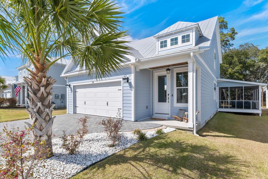 Charming Beach Cottage with Coastal Access!Welcome to this beautiful home, offering craftsmanship style at its finest. This stunning home features 4 bedrooms, 3.5 baths, and an open-concept layout designed for comfort and style. The beautiful kitchen boasts stainless steel appliances, gas stove, quartz countertops, pantry, and large center island. The main-floor primary suite offers a private retreat w/ an ensuite bath, dual vanities, and spacious walk-in closet. Upstairs, find three additional bedrooms, two full baths, and a generous loft area, ideal for a media/entertainment space. Enjoy outdoor living on the large screened porch or take advantage of the waterfront community amenities, including a dock for owner use--perfect for fishing and kayaking. Plus, unwind at the community pool!