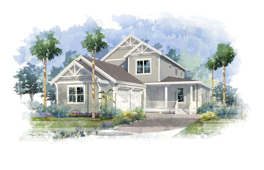 Discover the unique charm of WaterSound West Beach at this NEW construction 4BR/4BA coastal cottage from BetterBuilt of NW Florida. Featuring nearly 3,000 square feet of thoughtfully designed living space, find coveted design features such as white oak hardwood floors, shiplap accent walls, along wit a cozy fireplace with wood mantle. Enjoy an open concept living/dining area, fully equipped kitchen, a first level master suite, a dedicated office, a secondary living area, and over 530 square feet of covered porches. Highlights of the kitchen include professional grade Thermador appliances, Shaker-style wood painted cabinetry, Calcutta Vicenza quartz countertops including a center island, a tiled backsplash, and a farmhouse sink.