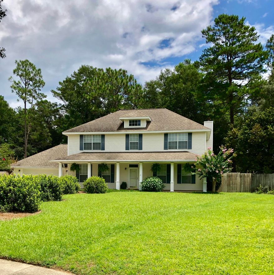 Separate upstairs and downstairs HVAC units, less than a year old. Large fenced back yard with back drive way to a 16 x 16 storage shed and 16 x 16 RV port. Kitchen recently remodeled with granite and new appliances, all stay. Family room has custom cabinet and a gas fireplace. New carpet and flooring throughout. Large master bedroom with large master bath with his and her sides and a jet tub. Sprinkler system with new turf to be installed. A great place to raise a family.