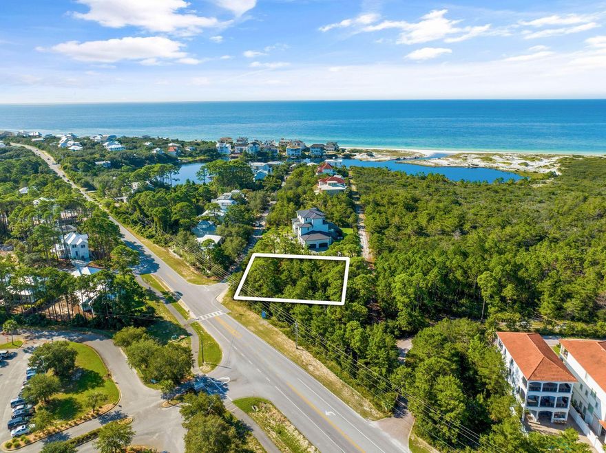 Tucked away on a quiet street within the sought-after community of Beach Highland, this large homesite offers nearly one half of an acre to construct a sprawling primary residence, secondary residence or an expansive investment property south of Scenic Highway 30A. Bordered by Topsail Hill Preserve State Park, this unique location offers the ability to take advantage of the peaceful environment of 30A's west end while also being in close proximity to the Beach Highlands Neighborhood Beach Access, Topsail Hill Preserve State Park, Stallworth Lake and Van R Butler Elementary School. This desirable location offers a high elevation within Flood Zone X and is free from the restrictions of an HOA, allowing for building flexibility and no added expense of HOA dues. Nearby shops, restaurants and entertainment include Stinky's Fish Camp, Kith & Kin Cafe, 3 Sons Bar-B-Q, Grand Boulevard and The Vue at Santa Rosa Golf and Beach Club with Gulf Place just a short drive or bike ride away.