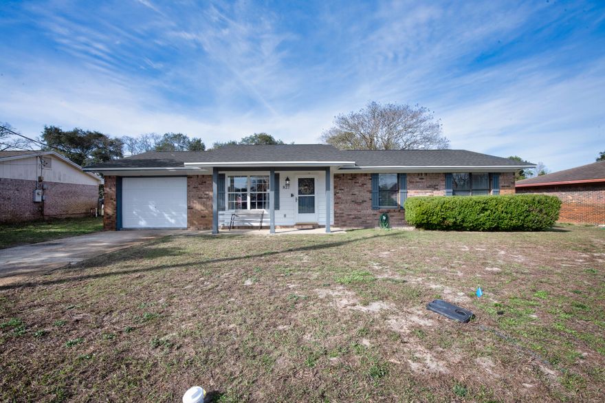 Welcome to this beautifully renovated home in the heart of Mary Esther! Ideally located near both military bases and the area's stunning beaches, this home offers convenience and comfort.Inside, you'll find a tastefully updated kitchen featuring stainless steel appliances and a spacious walk-in pantry. Newer luxury vinyl plank flooring runs throughout the home, complemented by updated bathrooms for a modern touch. Major systems have already been taken care of, including a 2022 roof, HVAC, and water heater.Step outside to enjoy the fully fenced yard--perfect for pets, play, or entertaining. This move-in-ready home is a must-see. Schedule your showing today!