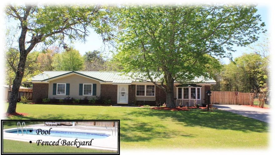 WOW !! ~ Feel the comfort of this home the minute you see it ~ The landscaped front yard welcomes you home! Stepping in the front door, you immediately notice the Tigerwood Wood Flooring throughout the main rooms. The open Living Room, Kitchen & Dining Room design is easy on the eyes with its beautiful Verde Butterfly Granite countertops and backsplash against the upgraded custom built Birch / Maple Cabinets with pull out shelving for easy access. Stainless Steel Appliances along with hanging Metal Pot Rack make this kitchen shine. The breakfast bar is great for buffets or overflow seating. The Master Bedroom is located on the other end of house and features a Bay Window, Carpet Flooring and has plenty of Closet Space. The 3 additional bedrooms and both bathrooms are down ( con'