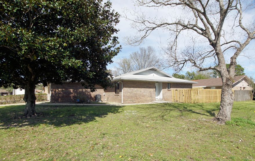 NEW 2020 ROOF! Close to EGLIN AFB.This property was recently renovated to include all new LVP Flooring,New HVAC and Ductwork, New Refrigerator, New Microwave, New Hot water Heater, New Microwave, New Glass Front Door and Rear French Door, New Plumbing Fixtures, New LED LIghts(Kitchen, Living Area and Garage). This Property is being SOLD ''AS-IS''**Lawn Pump and Sprinkler Do NOT Work, Convey in AS-IS Condition'' ***