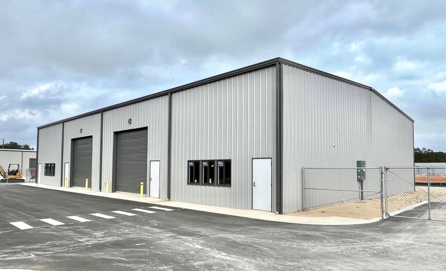 Alaqua Business Park is Walton County's newest Industrial Park consisting of six freestanding buildings totaling 46,000sf. This 10.5 acre development is located three miles west of the intersection of Hwy 331and Hwy 20 in Freeport Fl. Phase one of this development is a freestanding building totaling 7,000sf with anticipated delivery date of June 2026. Building F is 7,000sf with a lay down yard, four 14ft overhead doors and 10 parking spaces.