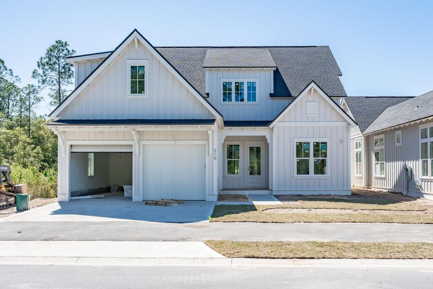 ALMOST MOVE-IN READY- Expected completion is June '24!Located in the Pines neighborhood of the Watersound Origins community on Lot 2, a serene lot with a private pool/spa package, plus a cabana with a fireplace, creates a perfect recipe for your own private oasis.  The Suffolk plan by Romair boasts 10' ceilings upstairs and downstairs while spanning an impressive 3,107 sq ft. As you enter through the two-story foyer, you'll immediately be captivated by the grandeur and elegance of this home. This stunning plan features 4 bedrooms and 4.5 bathrooms., plus a 24'x17' bonus room above the 2-car garage, perfect for a home office, media room, gym, or additional living space. The open concept design of the great room, dining area (with bench seating), and living room creates a seamless flow while providing ample natural lighting through plenty of windows and french doors leading to the enormous 10' x 44' rear porch. The kitchen boasts quartz countertops, under cabinet lighting and a GE Monogram Integrated appliance package including a 36' dual fuel range, a cabinet panel front dishwasher and cabinet panel front 36" French door refrigerator with bottom freezer that seamlessly blends with the cabinetry, creating a sleek and cohesive look. Luxury features abound in this home. The 6-inch plank engineered wood flooring throughout, custom-designed contemporary overlay cabinets with soft-close drawers and doors, designer-curated porcelain tile in all bathrooms with the option to choose between quartz or Carrera marble for the bathroom countertops, and Carrera marble in the laundry room, all add a luxurious touch.

Don't miss the opportunity to own this exceptional home with its luxurious features and thoughtful design by Romair.

The Watersound Origins community is one of South Walton's most coveted neighborhoods for its exceptional amenities, beautiful new homes, and prime location. Amenities include the Village Commons pool & fitness center, sports courts, miles of nature trails, dock access to Lake Powell, unlimited golf, and lots of green space for outdoor play. The all new Watersound Town Center brings a new level of excitement and convenience to the community with a Publix Super Market, delicious restaurants, healthcare facilities, a weekly seasonal Farmers Market, and more right at the entrance to the neighborhood!

*Pricing for inventory homes include lot premiums and may include optional upgrades. Added options/upgrades and pricing are subject to change. Please check with the on-site community specialists for the latest information for this home.