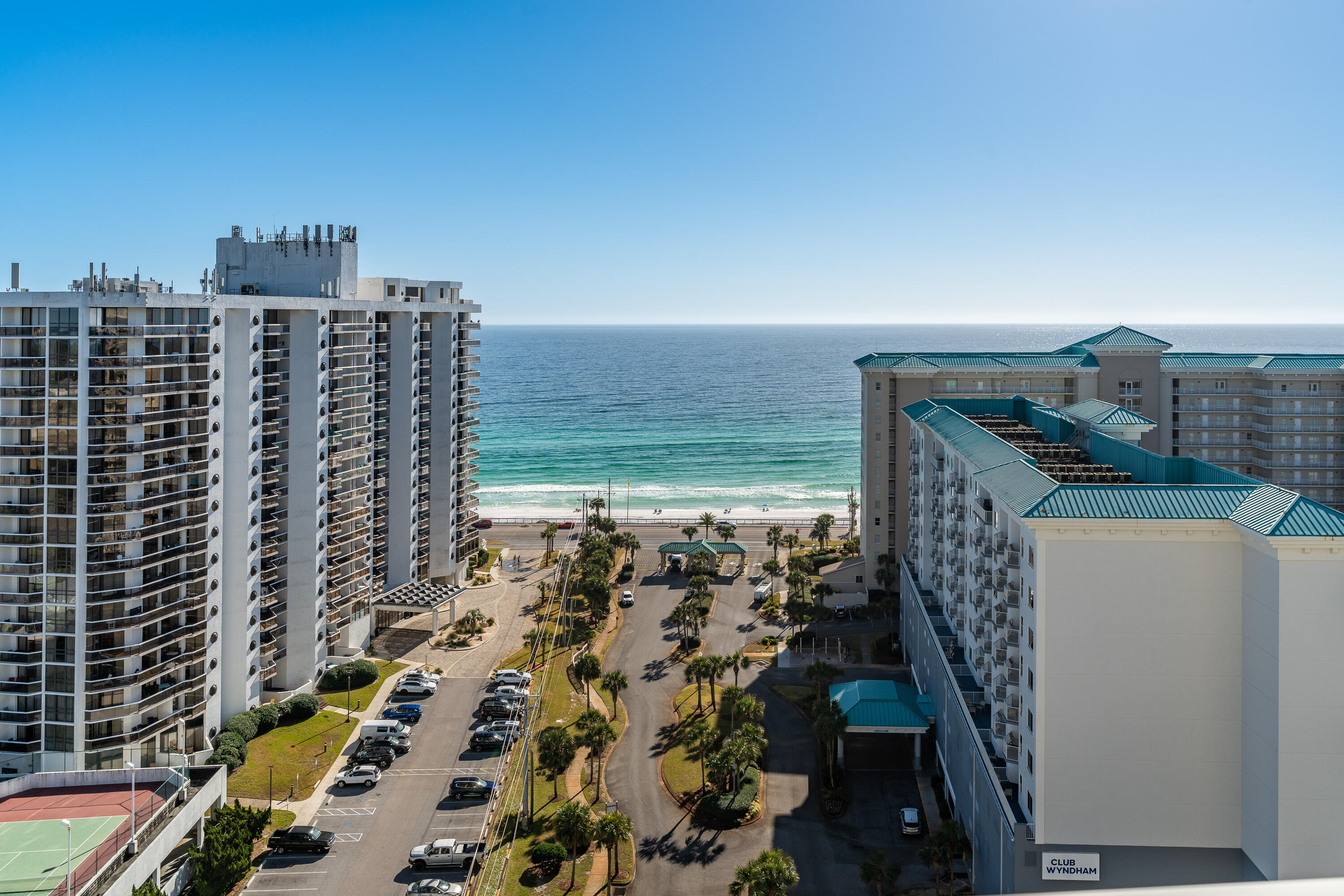 Experience the breathtaking views from this two-bedroom unit at Ariel Dunes. With 382 square feet of balcony space, you can savor your morning coffee or take in the stunning sunsets. Each morning, wake up in your master bedroom to the soothing sound of waves and spectacular views of the Gulf. This spacious open floor plan has just been refreshed, showcasing wood-like tile and new paint throughout--no carpet here! The HVAC is also brand new. Ariel Dunes features multiple pools, a fitness center, golf, tennis and pickleball facilities, a conference center, and 2000 feet of pristine white sugar sand beaches alongside emerald green waters. Owner is offering financing - call for details.