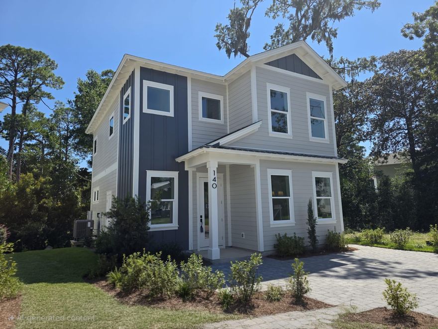 This brand-new home in Sacred Oaks, a beautiful waterfront community in Santa Rosa Beach, Florida, represents modern coastal living. It has 3 bedrooms, 3 bathrooms, and is 1,735 square feet of well-designed space. Upon entering, you will notice the details. It features 10-foot ceilings and luxury flooring, creating a bright and airy atmosphere. The open floor plan makes it comfortable and functional. The large living room is great for entertaining or relaxing with family.The kitchen, equipped with premium stainless steel appliances and a gas range, is perfect for cooking enthusiasts.The first floor includes a guest bedroom with a shared full bathroom.Upstairs, the master suite is a peaceful getaway and has a spa-like bathroom with a garden tub, separate shower, and double vanity. 

Living in Sacred Oaks is more than just having a home; it's a lifestyle. Surrounded by beautiful Spanish moss trees, this friendly community offers stunning views of the Bay. The brick-paved streets add charm, and the community boat dock in PH 1 allows easy access to boating and fishing. The underground utilities keep the natural beauty of the neighborhood. A no short-term rental policy helps maintain a quiet environment, making Sacred Oaks a true sanctuary.

Located between Destin and Highway 30A, and just minutes from shopping and dining at Grand Boulevard, Sacred Oaks offers a peaceful waterfront lifestyle with great convenience. The home is in flood Zone AE. 