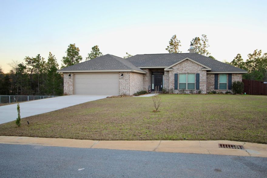 This is a beautiful home that features 4 bedrooms and 2 bath. The living room is spacious and has a fireplace. The kitchen is open to the living room, has an island and stainless steel appliances, granite counter tops in the kitchen and baths. The master suite is off the kitchen and the master bath has double vanity, walk-in closets, garden tub and a separate shower. They garage has an extra 2ft extension and is an all brick home with an attached balcony, full irrigation system and a fenced in backyard. This house is located in a cul-da-sac with only one house next to it.