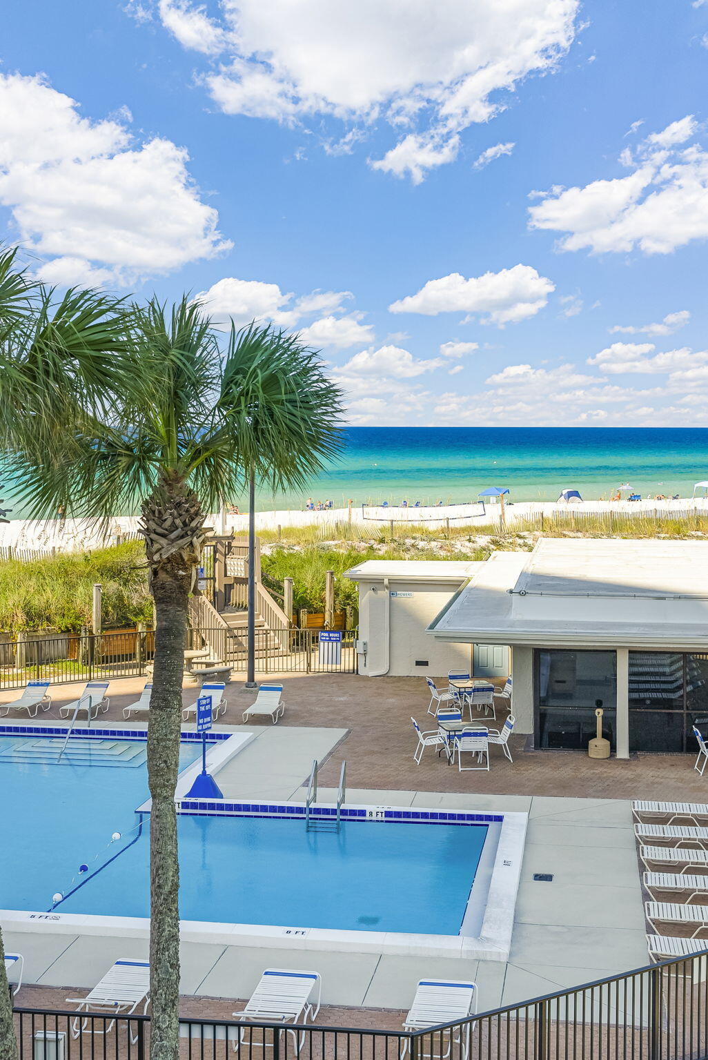 LOWEST PRICED 3 bed / 3 bath condo on the ENTIRE BEACH!!! Experienced investors are trained to ''love'' the number and simply ''like'' the property, but why not have both? This is by far the LOWEST PRICED comp in the entire town that is this close to the sand, and if pricing wasn't an instant attention grabber... it also has some of the lowest HOA fee's of all the comps!Simply put, you will not find a 3 bedroom condo on the beach with views like this. Only a few feet from the sand, you can go from your incredible condo to the emerald green waters before folks in other communities can even catch an elevator! That's right... park directly at your door, and within seconds, find your toes in the sand and your soul soaking in the sun. A key requirement for generating strong rentals is location, and the prime location is where this condo TRULY outshines all other competition.
For the kiddos, there are go cart tracks, video arcades, mini golf courses, thrill rides, ice cream shops, souvenir shops, and the list goes on!
For the adults, there are numerous bars/restaurants right outside your door - including the Famous Ms. Newby's! To make it even better, Tootsies will be opening their highly anticipated Beach Bar just 2 doors down - where big name band's will undoubtedly be brought back to the beach. No need to drive after those adult beverages, your condo is perfectly located just a few seconds away!!!
Although the legendary action of Thomas Dr is right outside your front door, if it's peace and quiet you seek, you will lose yourself in the serenity of the lush and peaceful oasis of Sugar Beach. Offering one of the largest and most unique greenspaces in all of PCB, this incredible community offers ample room to stretch your legs while walking the well-manicured path around the pristine sprawling koi/turtle pond. You will not find another property in town that is directly on the beach - yet also offers such an incredible courtyard with a pool, tennis/pickleball courts, shuffleboard, a grilling area, a community clubhouse, a private gated beach access, and over 375 feet of incredible beach access!
Sugar Beach is one of the only pet friendly Gulf front rental destinations in the entire area. Years of market data shows that pet friendly options bring a higher nightly rate, have a better vacancy rate, and are more likely to attract "snowbirds" during the off season, so when it comes to rentals, you find yourself with a true competitive advantage.
In addition to being pet friendly, Sugar Beach is a private/family friendly gated community with no elevators. The list of Gulf Front complexes where you can park directly at your door are few and far between, but Sugar Beach offers exactly that!
This amazing unit has already been updated with over $50k in upgrades: All new hurricane doors and windows in 2024, newly remodeled bathrooms upstairs, new LVP and Tile flooring in most areas, custom woodwork in the living room and stairs, etc. It is turnkey and ready to go!!!
With many 3 bedroom units in Sugar Beach generating $60k+ annually in rentals... One look at the numbers, one look at the condo, and one look at the location - and you will become a firm believer. This condo genuinely has it all and will turn an incredible profit - while creating unforgettable lifetime memories for years to come.
Welcome to Paradise!!!
