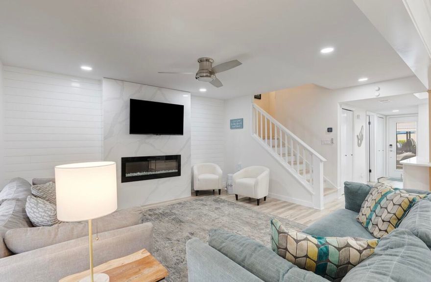 ''Woodstock Cove'' is located within the resort of Sandestin(r) and is on the bayside nestled amongst golf courses, the conference center, and Baytowne Wharf! The beach is a mere 1.5 miles away, close enough to cart, walk, or bike over but far enough away to escape the hustle and bustle (and noise) of beach life. Walk out the front door and head in any direction towards fun and entertainment! All of the fun is within 1.5 miles of the front door! *
