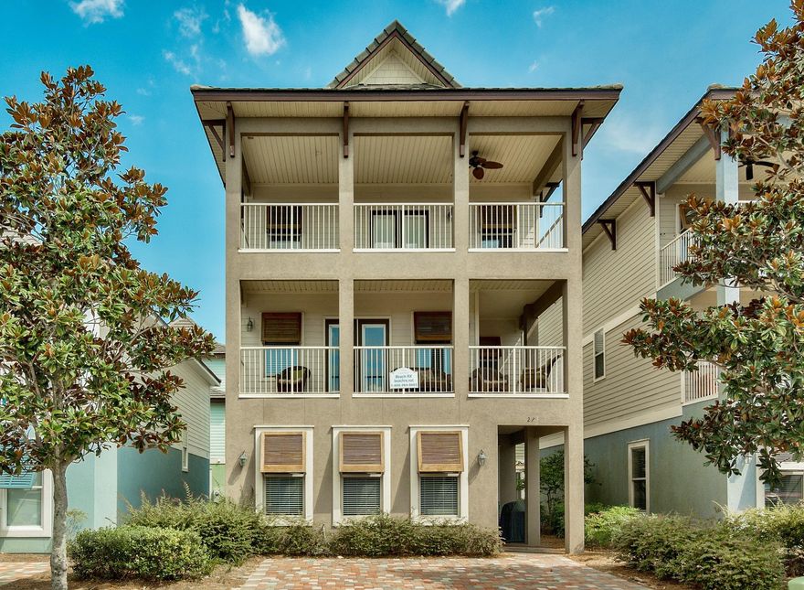 'BeachRX' is your prescription for a fantastic beach vacation! This home has a great floorplan with open living room, kitchen and dining room area. It has 5 bedrooms with King bedroom on first floor, King master and queen bedroom on 2nd floor, 2 queens and twin/full bunk on 3rd floor. VOCB is known as one of the top vacation rentals in Destin boasting a large lagoon pool with waterfalls & hot tub. BeachRX has $42K gross for 2018, $76K-2017 and $68K-2016. Walk to Destin Commons for shopping, restaurants and the movie theater! The Sandy Express beach trolley runs seasonally for beach drop off at Pompano Street. Please check www.BeachRX.net for rates & availability.