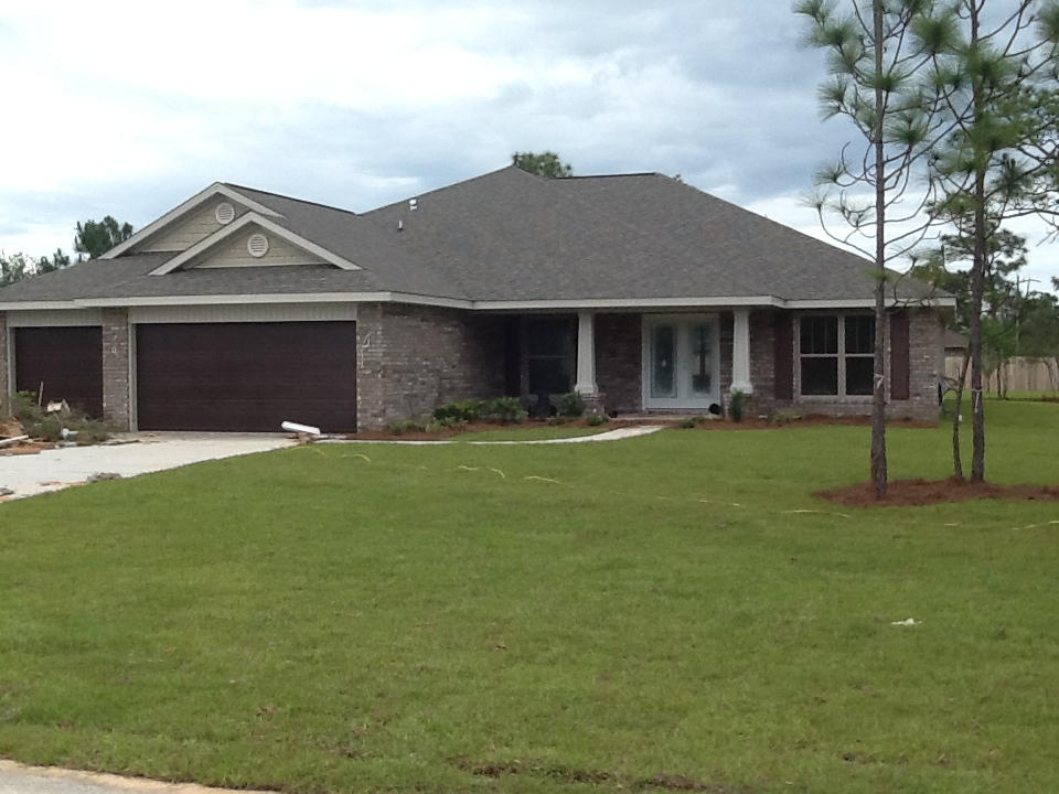 UNDER CONSTRUCTION. This home offers an open concept with formal dining area and kitchen open to the spacious family room. There is a separate study/living room; 4 bedrooms, and 3 full baths-one which has access to covered lanai. Kitchen offers stainless appliances, pendant lighting, over/under cabinet lighting, beautiful raised panel cabinets with crown molding, and walk-in pantry. Master bath has walk-in tiled shower, double vanities, and his/her closts and much more! Split bedroom design. Includes landscape package, irrigation systems on well, and Whitworth Builders unmatched energy package. Nice high and dry homesite with county sewer. Easy access to east entrance of HBTS and 98.