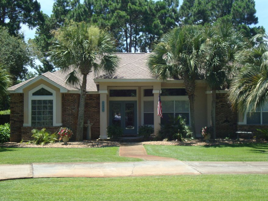 Great address and great property. This is a very updated home with the owner keeping in mind environmental friendly updates like a new heating and air conditioning unit, new gas tank-less hot water heater, salt water pool, plantation shutters on the west side and radiant barrier solar film in attic. The house boasts of real cherry wood cabinets, granite through out and a central vacuum system, 2 wine coolers and wet bar. The master bath/ double vanities, walk in shower, tub and large walk-in closet Add the three car garage and you have a fabulous home. The house sits on a corner lot giving room for many gardens. Open floor plan with pool views. 1 light fixture and a bidet toilet seat are excluded from the sale. Real estate person owns home. Please confirm measurements that are important