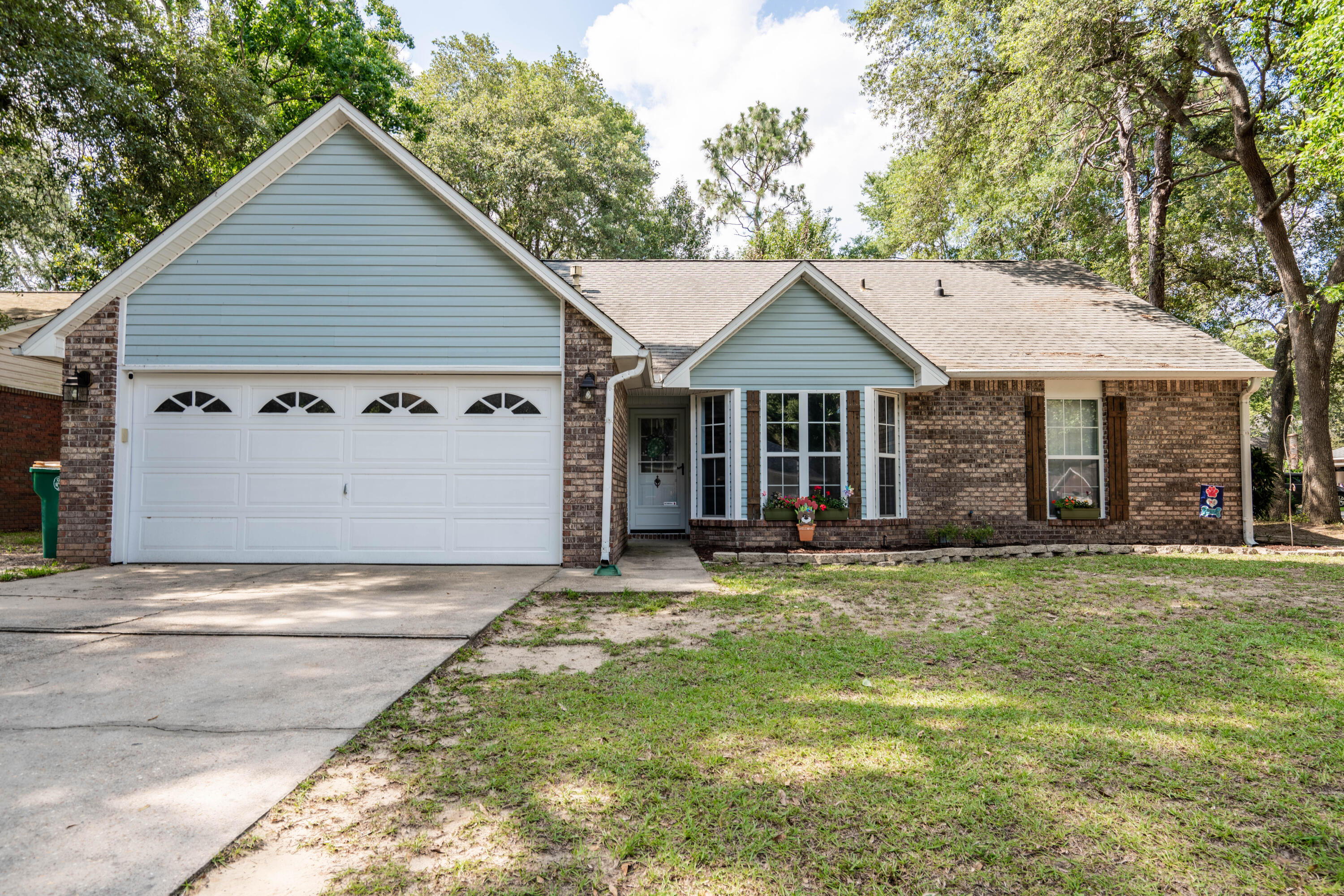 New Roof Installed July 2023 !!! Beautiful Home Ideally located South of I-10 . You are going to fall in Love the moment you walk through the door! This 4 bedroom / 3 bathroom has has so much to offer. The kitchen has been remodeled with Granite countertops, a backsplash and has stainless steel Appliances! The home has stunning LVP flooring throughout the downstairs main living areas and master bedroom! Enjoy your Florida nights in the extra Sunroom that is not included in the sq ft of the listing! The backyard has a NEW privacy fencing and a NEW AC unit that was just replaced in December ! This home is in close proximity to military bases, hospitals and shopping centers.Assumable loan available @ 4.8% ! Contact me today for more details.