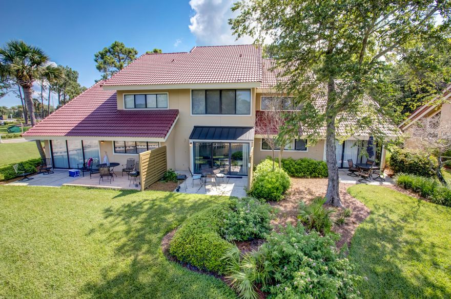 Welcome to your perfect beach getaway and investment property! Upon arrival, note the beautifully landscaped property. This 2-story, 2 bedroom, 2.5 bathroom townhome has fresh paint, new carpet, and is just down the street from the access bridge to the neighborhood's large pool. Enjoy relaxing on your patio while overlooking the gorgeous lagoon. The master bedroom is complete with king size bed, double closets and en suite bathroom with granite counter. Guest bedroom has twin beds and additional bathroom. Also features a half bathroom downstairs for your convenience. This beach getaway comes fully furnished and rental ready. Don't miss your chance at your piece of paradise!Sandestin Golf and Beach Resort is a major destination offering something for everyone in the family!