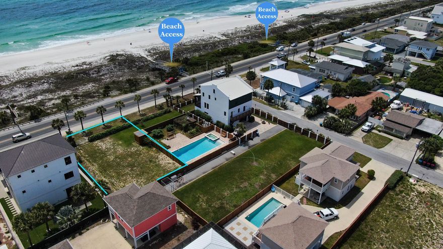 New, lower price; owner is motivated!  Forever sunsets for the owner of this lot overlooking the uncrowded & highly desired Bid-A-Wee beach. Bid-A-Wee beach is a gated entry beach for residents of Bid-A-Wee & the last dedicated beach in PCB. Purchase one of only a handful of vacant lots left overlooking the beautiful emerald green waters of the Gulf of Mexico. Bid-A-Wee offers almost a half mile of enjoyment as a beach goer, fisherman, surfer/waterman, or whatever you want to do at the beach. No crowds! This is the only available lot on block A which is the most eastern block of Bid A Wee which will give you year round, unobstructive views of the sunset as it goes down over the Gulf. This lot is cleared, level and already surrounded by beautifully stained, fences. NO HOA! $100/year voluntary donation to help with beach access