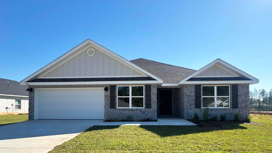 The Sawyer plan is a highly desirable spacious 5 bed, 3 bath, covered patio, 2 car garage with irrigation system & gas tankless water heater. Striking wood-look flooring & PLUSH carpet in the bedrooms. Well-designed kitchen features Quartz Countertops on a large island bar, stainless appliances, smooth top range, built in microwave & large pantry. Roomy breakfast nook & separate dining area. Bedroom #1 & the beautiful adjoining bath features: A double vanity, lg. walk-in closet. Smart Home Connect system is included with several convenient Smart Home Devices.