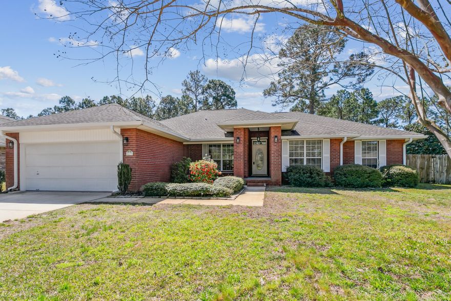 Located in beautiful Holley By The Sea, this home is ready for you!  Features include large living spaces throughout, an enclosed Florida room, granite counters in the baths and kitchen, and a new privacy fence (2025) enclosing the backyard. Additionally, the Roof (2017), Water Heater (2020), HVAC (2023), are recent updates and the home comes with hurricane shutters. Be sure to check out all the amenities the HOA has to offer.