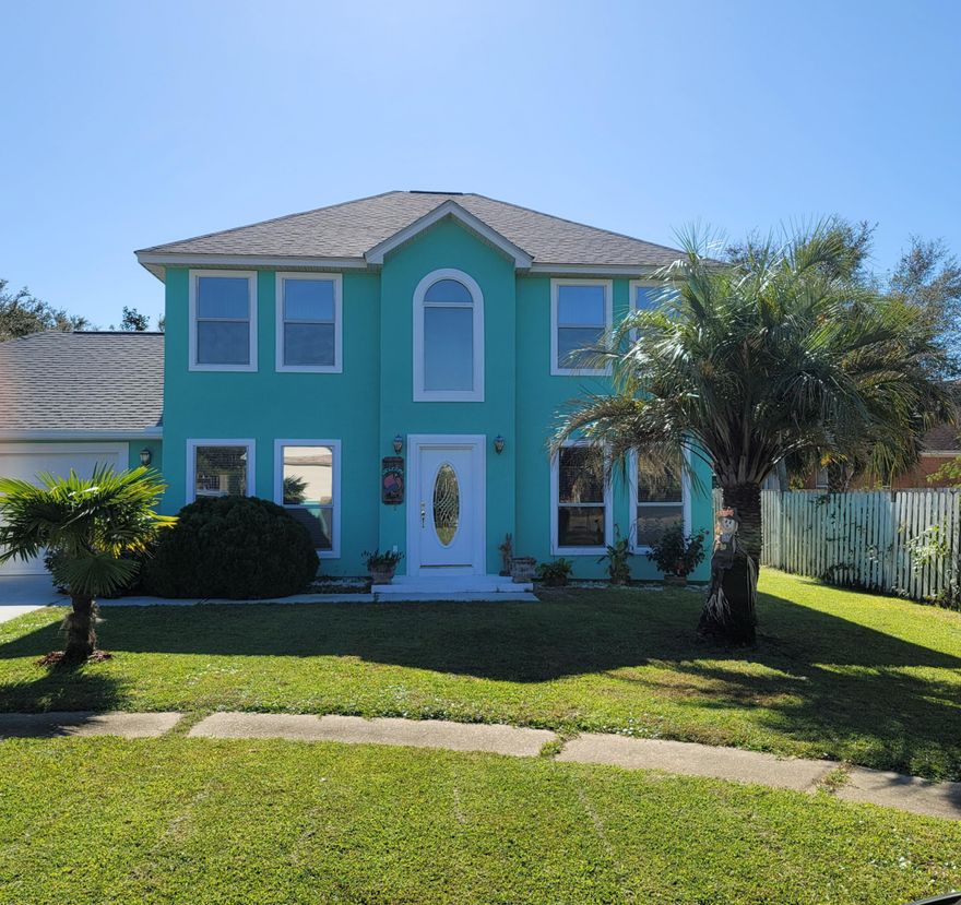 HERE IT IS...THIS BEAUTIFUL CUSTOM BUILT TWO STORY 4 BEDROOM HOME IS NOW AVAILABLE!!!Located in a quiet waterfront community, this property comes with Deeded Access (a1/39th interest in the Private Park.)Upon arrival, you will be greeted with a very well maintained home with landscaping and palms that adds to it's great curb appeal.