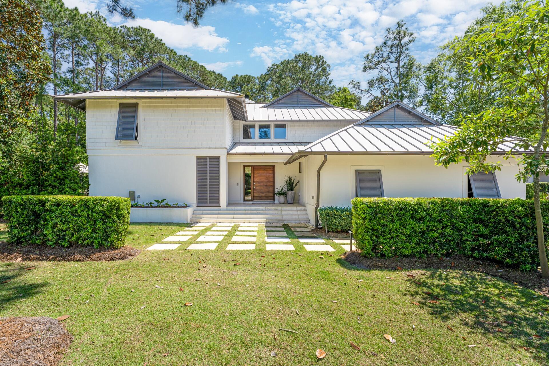 Tucked in the Pines at the Exclusive Gated Enclave of Burnt Pine at Sandestin Golf & Beach Resort is where you find this PRIVATE 3BR/3.5BA home with Bunk Room Refreshingly Unique in Design, Simplicity of the exterior reveals a touch of Modern Esthetic. As you approach the Entry and the Fabulous Oversized, Custom Hickory Front Door with it's polished nickel hardware, it is apparent you have arrived somewhere stylish.As you enter the Open Living Area...only a soothing, sophisticated backdrop of floor to ceiling windows,neutral color, luxurious white Peacock Paver floors and clean, uncluttered lines.. The Main Living Area leads you up the stunning white stone oversized staircase. Home has a Private Master Suite, Spectacular Pool, Outdoor Living Area & Full House Generator. SOLD FURNISHED