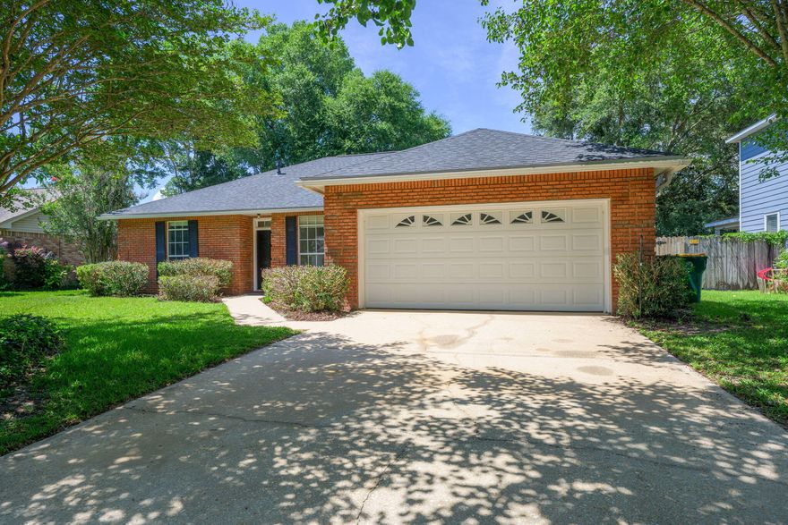 Welcome to a property that perfectly blends modern upgrades with the serene environment of Bluewater Bay's Hidden Lakes Subdivision. Located moments from the Mid-bay Bridge, this home offers both convenience and comfort and is ideal for a variety of lifestyles. This home is optimized for efficiency with a water heater upgrade scheduled for 2025, 2023 roof installation and a reliable HVAC system updated in 2018. New lighting fixtures enhance the ambiance of the main areas and kitchen, paired with a fresh coat of paint throughout the space. Sleek stainless steel appliances outfit the kitchen making meal preparation a delight. Updated faucets in the bathrooms and kitchen enhance both form and function.  Enjoy privacy with a fenced backyard, perfect for relaxing or entertaining. A convenient sprinkler system with a lawn pump keeps your garden lush and vivid year-round.  Located in the friendly and vibrant community of Bluewater Bay, which is known for its extensive amenities. Enjoy access to community pools, golf courses, pickleball, and tennis facilities. Nature enthusiasts will appreciate the walking paths that meander throughout the area. The location is also conveniently close to shopping centers, restaurants, and more. This property stands out for its strategic location, mere minutes from the Mid-bay Bridge leading to the pristine beaches of Destin. For military families or those working on nearby bases, it couldn't be more perfect, being just 20 minutes from Eglin AFB and 7th Special Forces & Duke Field, and a short 40-minute ride to Hurlburt Field.