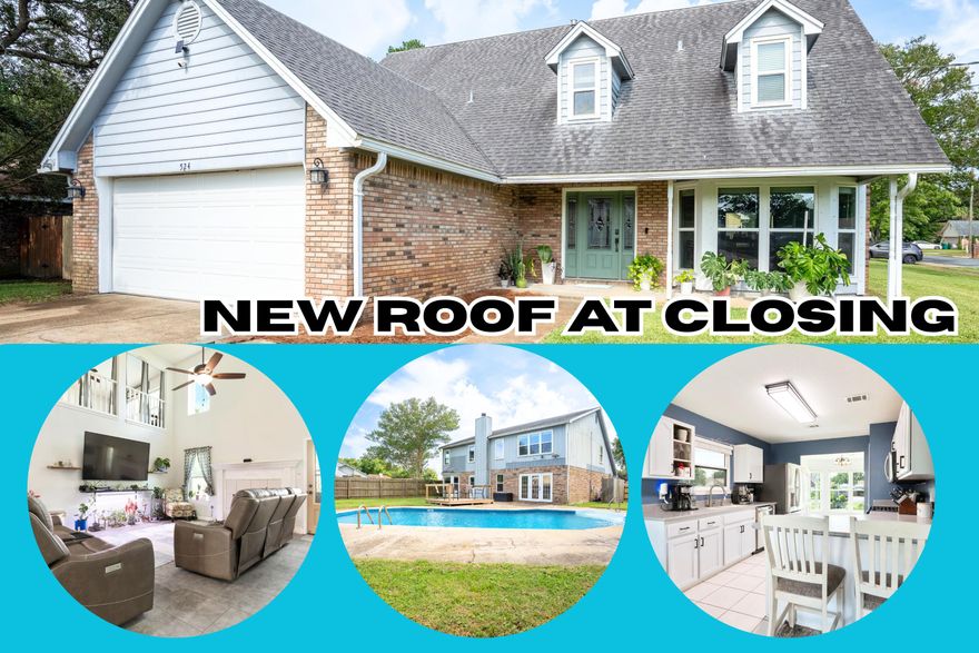 Welcome to this beautifully *POOL HOME* updated and located on a desirable corner lot in Mary Esther. Master on First Floor! Move-in ready and packed with upgrades, this home offers a perfect mix of style, comfort, and function. The sparkling in-ground pool features a brand-new liner installed in 2023 and a new pump added in 2025, creating a true backyard retreat just in time for summer. The roof will be replaced prior to closing, and the HVAC system was updated in 2023. Step inside to discover luxury vinyl plank and tile flooring throughout, combining modern appeal with easy maintenance. The kitchenfeatures upgraded Corian countertops, a separate pantry, and stainless steel appliances that are less than five years old, making meal prep and entertaining a breeze. The spacious layout includes a welcoming living area, a bright breakfast nook, a separate dining room and a convenient primary suite on the first floor, providing comfort and privacy. Upstairs, you'll find three additional bedrooms, a guest bathroom with double vanity, and tub/shower combo, and a versatile loft space ideal for a home office, playroom, or media area. The home also includes double-pane windows installed by the previous owner, a gas stove and water heater, a whole-house water softener system installed by current owner, and a hardwired security system. Outside, enjoy the oversized fenced backyard with a patio, fire pit, and even a custom under-the-stairs pet nookthoughtfully designed for every member of the family. With all major systems upgraded and stylish finishes throughout, this home is truly ready for its next chapter. Schedule your showing today and see all that this Mary Esther gem has to offer!

