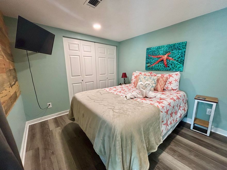 Beautifully renovated condo on Okaloosa Island. The condo is on the corner on the third floor of the building with great views from the wrap around windows that were installed in 2023. The front door was replaced in September 2024. New HVAC installed in 2021 has UV-C light system. The condo has a spacious living room, a separate bedroom, a full kitchen and dining area. Schedule a showing today!