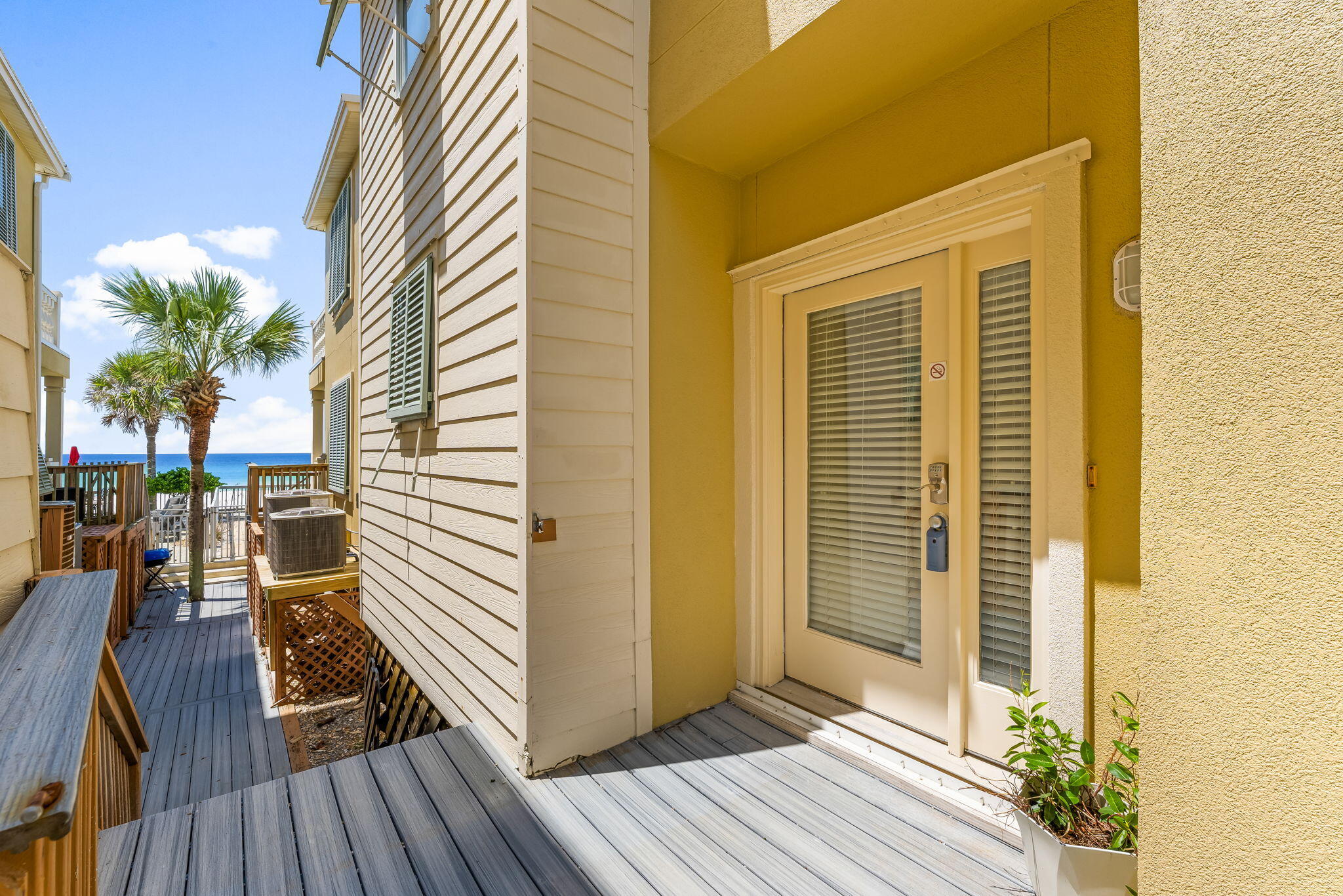 True gulf-front with rare walkout to the sand! This three-story, 5BR/5BA beach home in Panama City, FL offers sweeping water views, a private swimming pool, and an update-ready, freshly painted interior. Recent mechanicals include two new HVAC units plus a new pool pump and filter for peace of mind. Enjoy multiple levels of indoor-outdoor living, easy access to dining and attractions, and unbeatable sunsets from your own backyard beach. A superb personal retreat or rental opportunity; bring your vision and make it spectacular.