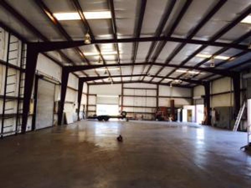 Flex Warehouse Building offers 3 Phase Power within 7500 sqft of total space. The total heated and cooled office space is 670 sqft that features 2 bathrooms on , break room, reception area/office, copy and I.T. room on the first floor, and 670 sqft of ''loft'' space with 160 sqft of H/C office space on the 2nd Floor. There are (3) 12x12 ft. roll up doors and (1) 16x16 foot roll up doors available and 3 man doors allowing multiple points of entry within the subject building.