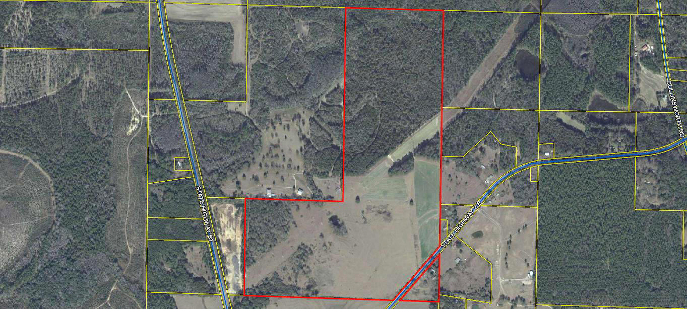 A beautiful parcel ideal for a cattle ranch or hunting preserve. Approximately 75 wooded acres are partially fenced and teeming with deer, turkey and native wildlife. Approximately 66 acres of pasture are fenced and cross-fenced and include a spring-fed pond. The pastures have been planted in pearl millet and Bahia grass. There are 4 water troughs supplied by underground pipes attached to a drilled well. Currently 40+ head of cattle are grazing on the property. The rolling terrain offers numerous locations for a ranch home site and supporting out buildings. There a power line easement running through the property.