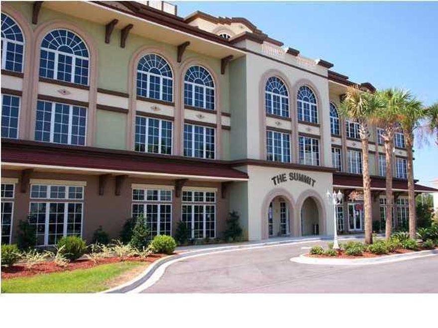 Unique opportunity to rent executive office space in the prestigious Summit building of Miramar Beach. Enter into a 12'x14' reception area. Off of the reception area is a 5'x14' computer closet, a 12'x12' office, and a huge 504 square foot executive office with built in's and its own private full bath featuring granite and travertine. Unit price is $16 per square foot plus sales tax. All inclusive, NO CAM, only communications is separate. Call today to see this and other units in this landmark building.