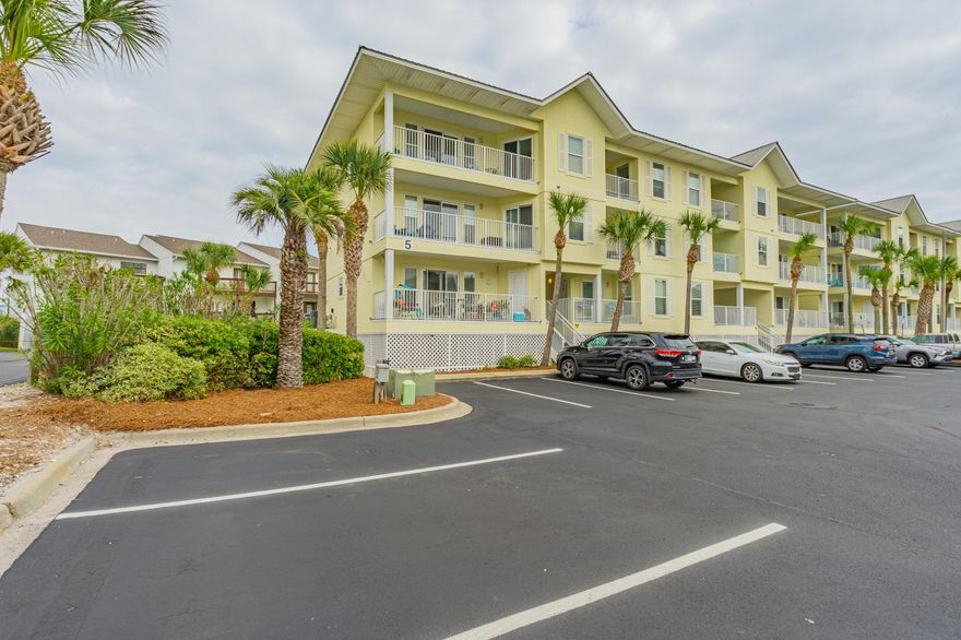 This condo has not been on a rental program and is being sold unfurnished.  The unit has tile floors, in main area and bathrooms, granite counter tops in kitchen and extra cabinets in kitchen, carpet in the bedrooms.  The HVAC system was replaced in 2023.  This unit does offer a view of the Santa Rosa Sound from its balcony. The complex has a community pool and there's a walk over to the Beach across Gulf Blvd.  Enjoy the bike/walking trail on the beach road or take a stroll or go fishing on Navarre Pier.