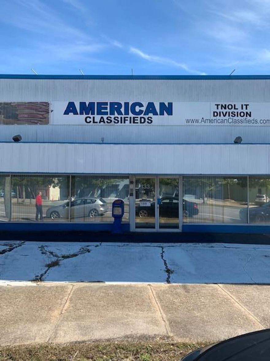 Unique building with approximately 5,000 sq ft to be used for office space or for other commercial use. Multiple options available. Currently large open space with several private offices. Secured area for data processing and Internet services. Two restrooms available. Parking available at rear of building. Buyer to verify all important data.