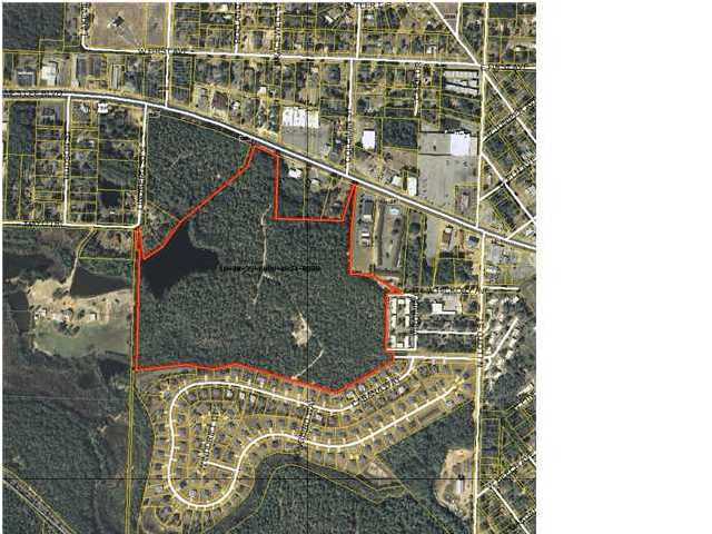 Reduced Price!! Motivated Seller! Bank Owned! Seller has a Topography Survey to convey with property! Development potential is expected to be for 160 single family lots or 450 Apartment sites! 53.34 acres of Prime Real Estate with 225 ft. of Hwy 90 Frontage. The current zoning is unassigned for the future owner to choose. City of Crestview states it can be used as PUD, Industrial or Mixed Use. The City says the best use is a Planned Unit Development with Highest and Best use is 15 unit per acre. This Dream development has endless possibilities of what could be designed. There is approximately a 4 acre lake located on the property that has the potential of lake front residential lots. The property consisting of all uplands with the exception of the lake. PROPERTY TO BE SOLD ''AS IS WHERE Is