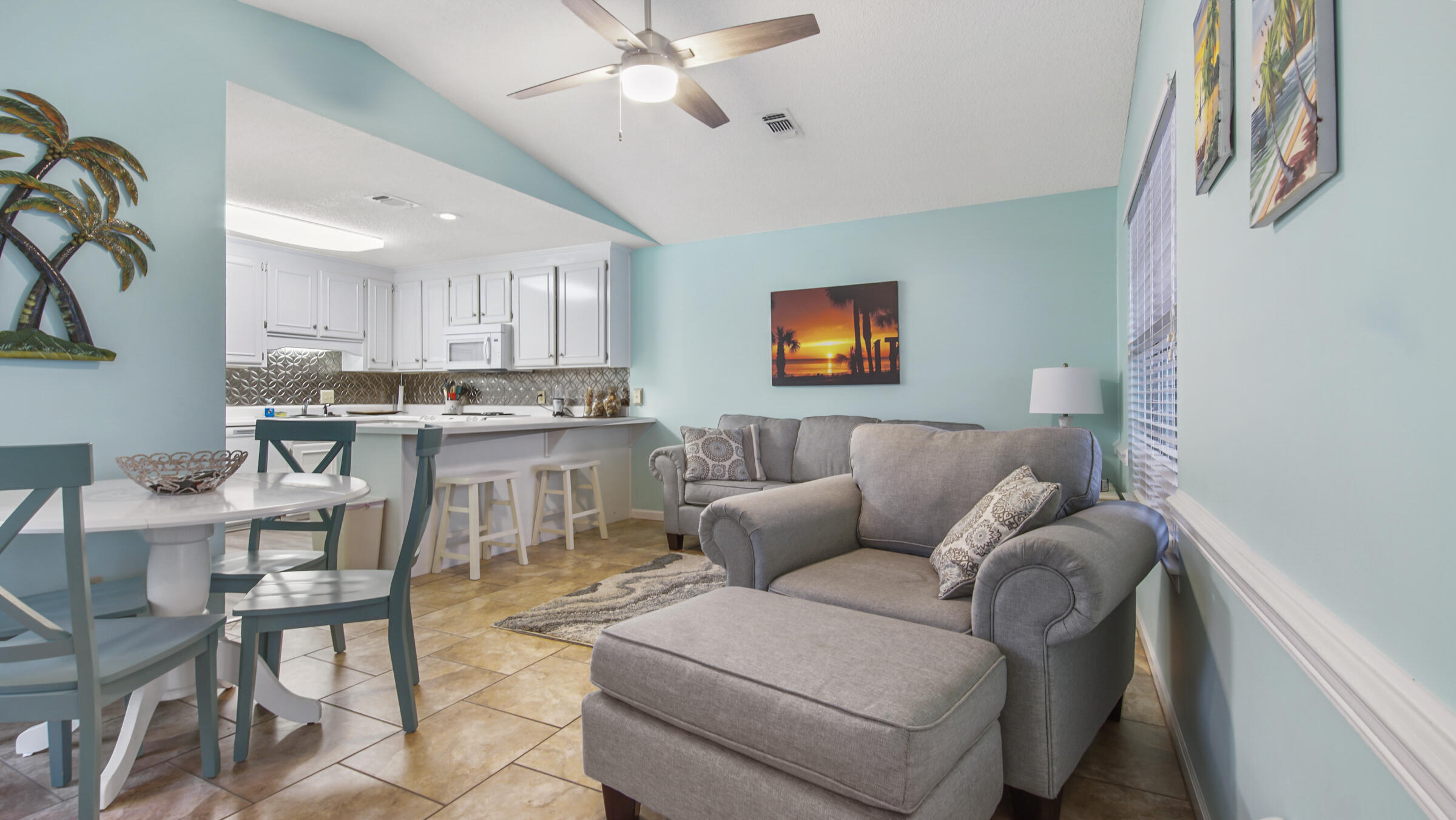 New to the market!! The beach condo at Horizon South that you have been waiting on is move-in or rental-ready! This unit is in a desired location in this development, close to the beach access, and includes a private balcony with an exclusive entrance. Other notable features are an open floor plan with a large kitchen and breakfast bar. This one bed/1.5 bath also has bunk beds, new kitchen backsplash, new furniture, a new dishwasher, new ceiling fans & lighting. In addition, the building in which this condo is located has a new roof, replaced in 2022, and the development's lowest HOA fees. Horizon South offers all the amenities you would need, a gated community, four pools, one of which is heated, a hot tub, mini golf, tennis courts, basketball courts, a workout room, and a clubhouse. And the Horizon South community is golf cart friendly with direct beach access. Currently Over $20k in rentals on the books for 2023 and growing.
