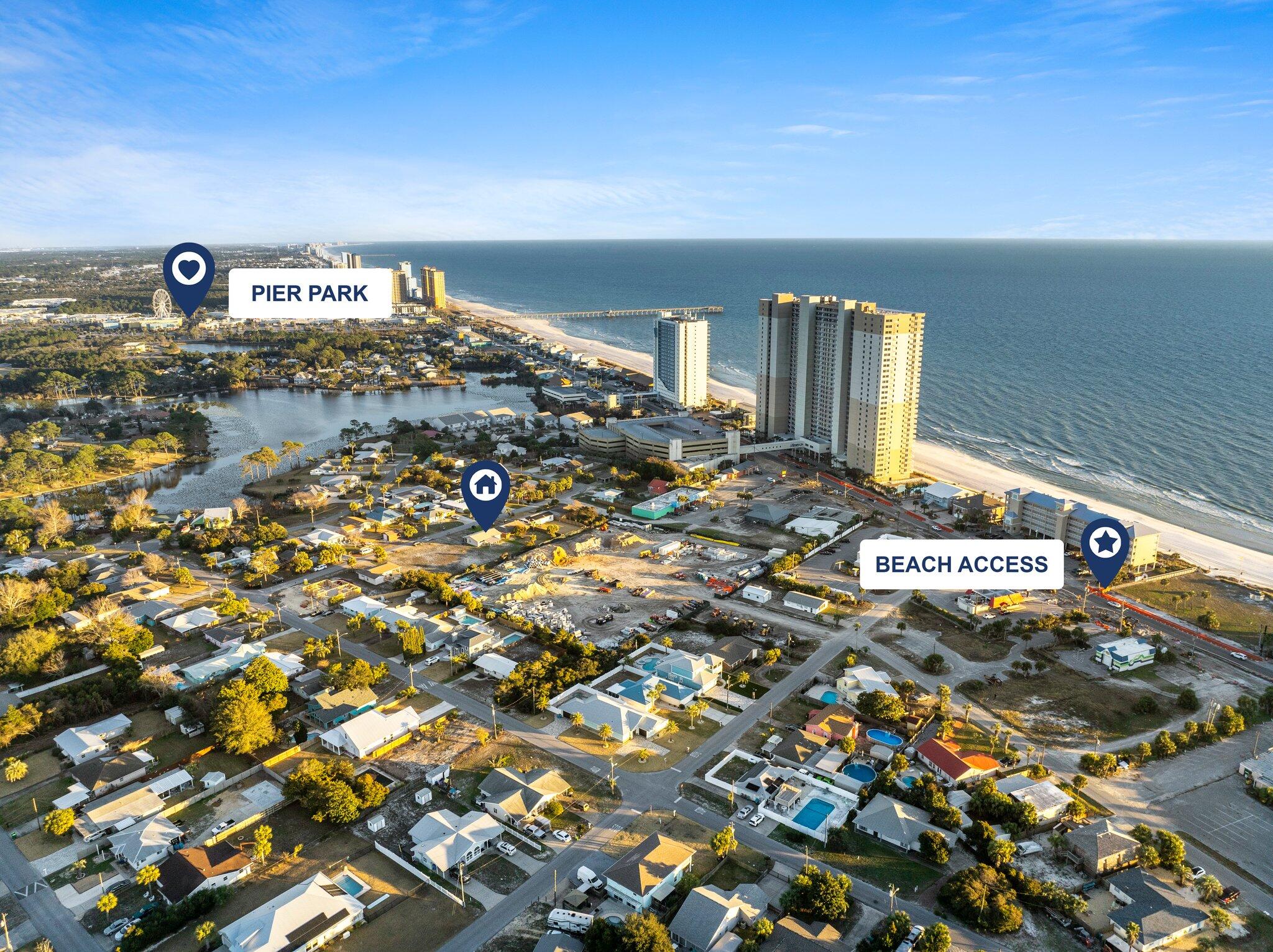 You can see the Gulf of Mexico from this lot. Flat dry .165 acres soo close to the Gulf. No HOA! Sewer available. This is an amazing opportunity to build your dream house in the non HOA, non short-term rental community. There are only a few remaining vacant lots left - Motivated seller!