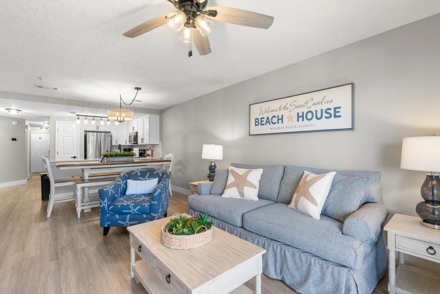 Beautifully redone, 3 bedroom condo with a gulf view! This condo is turn-key with warm, yet coastal touches in every room, along with a new water heater. This condo has it all. Not only has the inside been thoughtfully transformed, but the building itself has gone through renovations recently to strengthen it's value and integrity. Ciboney provides deeded beach access and has recently acquired even more beach frontage. They also allow pets for owners AND guests which is rare for condos.