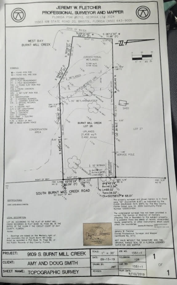 BURNT MILL CREEK - Land