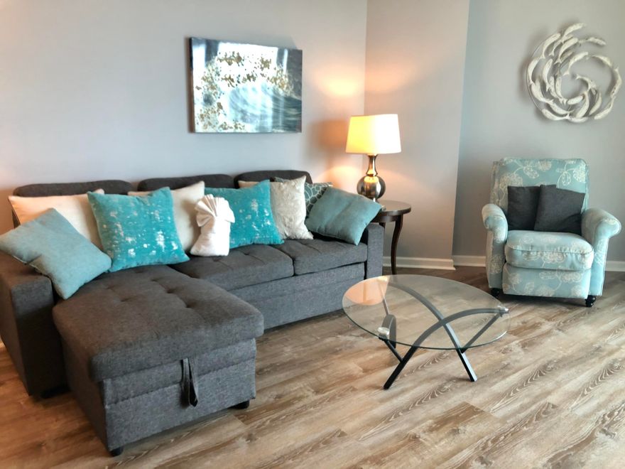 Both pool and distant gulf views this unit is beautifully decorated and a rental machine.  Boasting a 5-star rating this unit grossed over $29k in 2019 and over $33k (2018).  A 2 bedroom Jr Suite with a King master bedroom overlooking the pool and opening directly onto the balcony. Full bath with garden tub. 2nd bedroom has a Captain's twin bed over trundle. Kitchen is well appointed with all appliances and granite counter tops. A new A/C (2019) and no carpet makes this one not to let get away.  HOA FEES INCLUDED ALL UTILITIES- POWER, WATER INTERNET, CABLE  and Building Insurance(Unit Insurance excluded).  Pet friendly to owners. Professional photos soon.