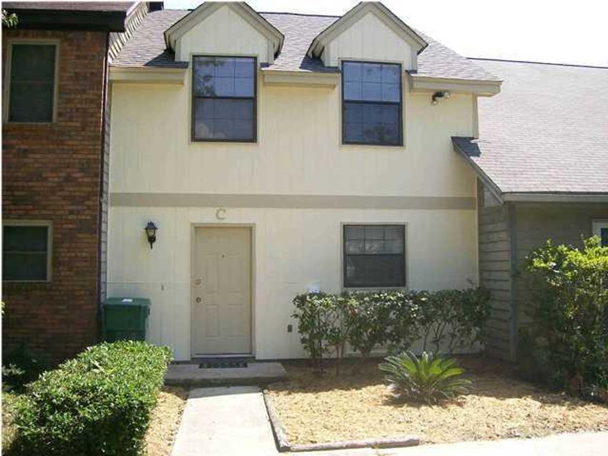 This cute, two bedrooms one and a half bath townhome located in Fort Walton Beach, close to Eglin AFB and Hurlburt Field, local schools and grocery stores. The homes interior is tiled and carpeted in the bedrooms, driveway for parking, small back patio which faces a pond. The kitchen features pretty dark cabinets and a fridge, dishwasher and stove, the living room is spacious and the townhome also has a separate dining room. Both bedrooms are full bathroom are located upstairs and are very spacious.