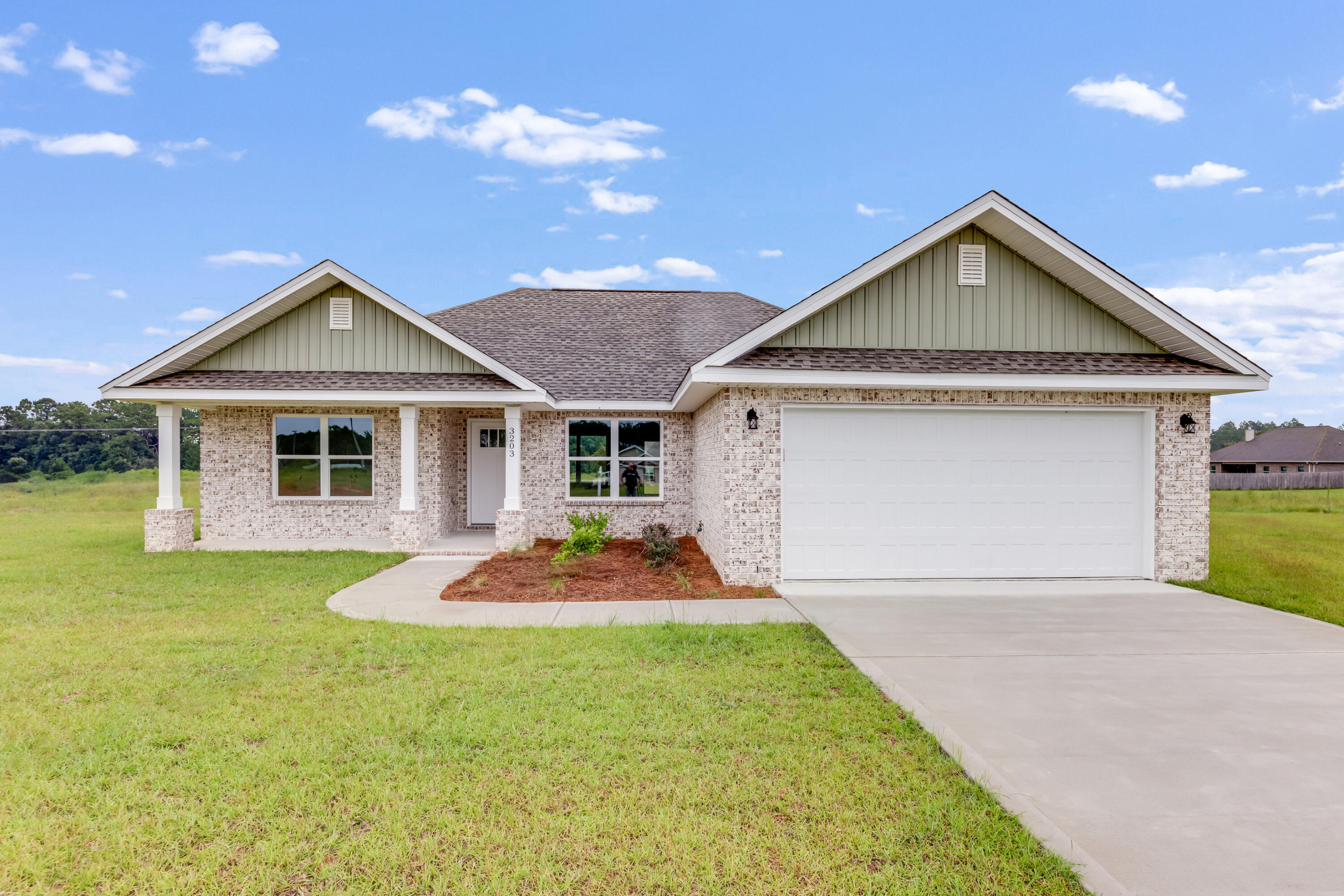 Garden City Park- over HALF ACRE homesitesFull brick exterior Locating in the county so no high city taxes Homeowners Insurance quoted at less than $800 a yearAll of the following included for FREEFree LVP upgrade- No Carpet anywhereFree Quartz Countertop UpgradeFree 70 inch TV if you close in August$1 Move in Options available for most VA buyersSeller is offering over TWENTY THOUSAND DOLLARS towards closing. Upgraded Lighting Package and Ceiling Fans in all bedrooms. Luxury Vinyl Plank throughout and NO CARPET. A gorgeous light and bright palette of white and light gray/rustic flooring. The kitchen features an oversized island, stainless steel appliances. Master Bathroom has double vanities, garden tub and separate shower.