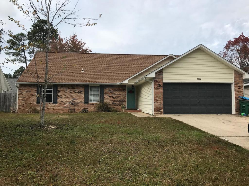 This house has been completely remodeled. New Flooring throughout all 1919 sq.ft., new Mantle above Chimney, Accent Wall, Blinds in Every Window, French Door, Granite Countertops (Kitchen, Chimney Hearth, Master Bath, Guest Bath), Electrical Install of Lights, Replacement of Lightning&Ceiling Fan Installs (5), New Stainless Kitchen Appliances, Cabinet Regacing& Painting in Kitchen, Fixture Enhancements (kitchen&Bath sinks, Faucets, Shower Heads, etc.), Deck in Backyard, Painting of Interior and Exterior, Landscaping