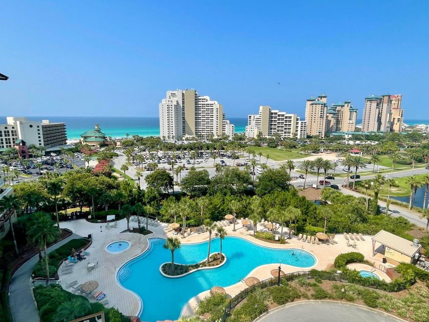 Updated 10th floor, east facing unit offers expansive views of the Gulf and stunning nature preserve. Enter this crisp new interior and discover freshly refurbished kitchen cabinets, gleaming new appliances, fresh interior paint, spacious living and dining area with new furnishings, updated electronics, hard surface flooring, and new window coverings throughout. This owner definitely exhibits great pride of ownership. Luau offers a 4-minute walk to the beach, plus a wealth of onsite amenities. Covered parking garage, owner storage cages for owner beach gear, resort sized pool with cascading waterfall, hot tub, seasonal food and beverage service with onsite tiki bar, fully equipped fitness center, and sunset deck with breathtaking gulf and golf course views.   Call today!