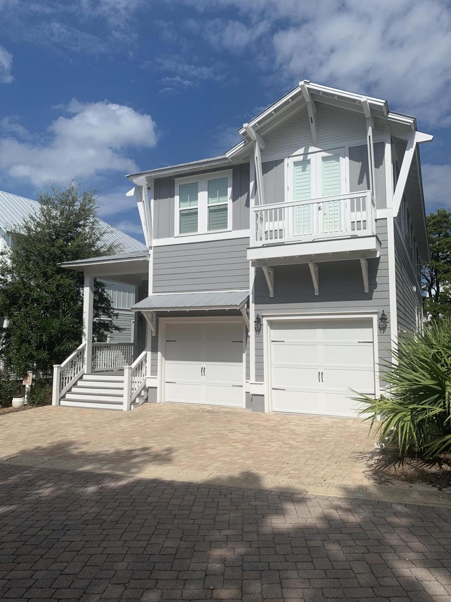Step into luxury when you enter this gorgeous home. This home has never been a rental and it shows. Gorgeous high-end finishes abound throughout. The first floor is all about entertaining, with a wide open floor plan, and large custom island.Step out to the sun porch and enjoy the newly installed large brick paver patio along with your very own Pinterest inspired shed swing in the backyard.Upstairs there is plenty of space to accommodate up to 8 with 4 large bedrooms, 3 with en-suite bathrooms.The Separate built in room in the garage could be used for a variety of purposes, and boasts extra large storage capability on top.Enjoy the community pool, 2 beach accesses less then a mile away, shopping, and local eateries just a bike, or golf cart ride away! Come enjoy 30