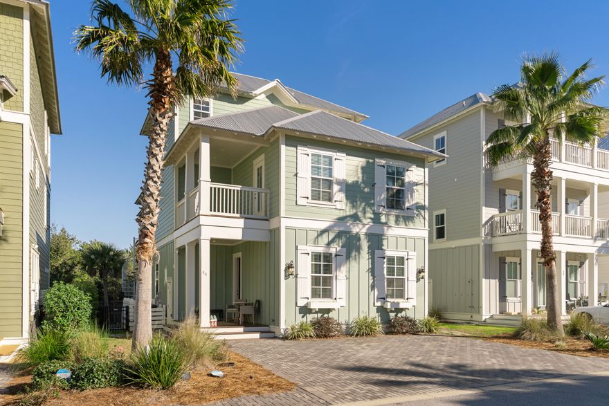 Stunning Custom Built Home in Blue Mountain Beach with Private Pool and Rental Projections over $100,000! Located just minutes to the beach, this meticulously maintained home has an open floor plan with hardwood floors throughout and nickel groove wood walls in the common areas. There is a master bedroom conveniently located on the main floor and a second master bedroom on the 2nd floor with a large private outdoor living area. The third floor has a huge bunk / kids entertainment room with 5 bunk custom bunk beds. The exterior of home offers several balconies and a beautiful backyard with grilling area, covered sitting area with ceiling fans and a private heated pool. Dune Side 30A is close to a multiplicity of restaurants, grocery stores/bakeries, ice cream shops and bike rentals.