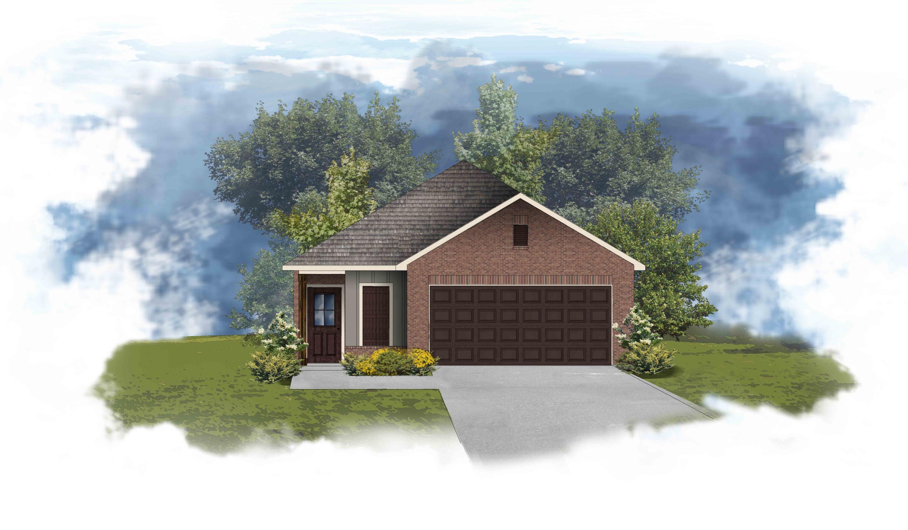 The ECKERT II G in Natureview community offers a 4 bedroom, 2 bathroom open design. Upgrades added (list attached). Special Features: double vanity, large walk-in shower, and walk-in closet in master bath, kitchen island, pantry, covered porches, undermount sinks, custom kitchen backsplash, LED lighting, crown molding, ceiling fans in living and master, framed mirrors in all baths, smart connect WIFI thermostat, smoke and carbon monoxide detectors, landscaping, architectural 30-year shingles, flood lights, and more!Energy Efficient Features: water heater, electric kitchen appliance package, vinyl low E windows, and more! Energy Star Partner.