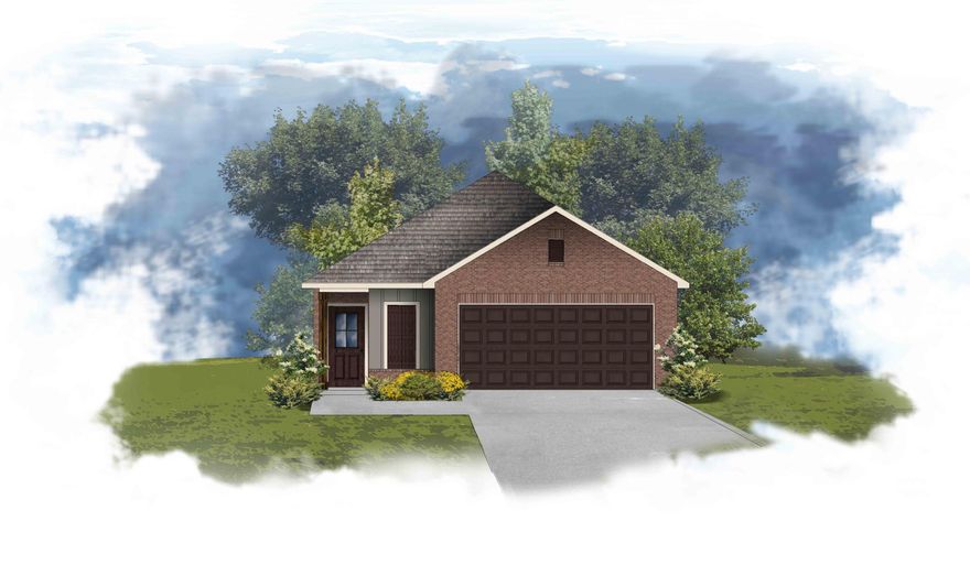 The ECKERT II G in Natureview community offers a 4 bedroom, 2 bathroom open design. Upgrades added (list attached). Special Features: double vanity, large walk-in shower, and walk-in closet in master bath, kitchen island, pantry, covered porches, undermount sinks, custom kitchen backsplash, LED lighting, crown molding, ceiling fans in living and master, framed mirrors in all baths, smart connect WIFI thermostat, smoke and carbon monoxide detectors, landscaping, architectural 30-year shingles, flood lights, and more!Energy Efficient Features: water heater, electric kitchen appliance package, vinyl low E windows, and more! Energy Star Partner.