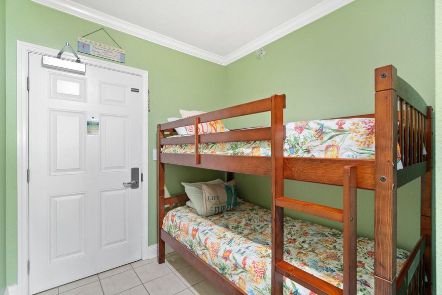 Dreaming of owning a little piece of paradise along the Emerald Coast with breathtaking views of the Gulf of Mexico, look no further. This meticulously maintained 13th floor unit offers two bedrooms, two baths and built in bunk beds. Unit has stainless steel appliances, granite countertops, tile floors and fully stocked kitchen, perfect for your family and guests. Large Gulf-Front Master Bedroom with a Bay Window offers breathtaking sunsets. Conveniently located with easy access to the beach, amenities and parking garage. Enjoy views from the Sky Bar, Starbucks, multiple swimming pools, pool side tiki bar, Fitness Center. Short drive to Pier Park, Dining and Entertainment. All information is believed to be correct and should be verified by the buyer.