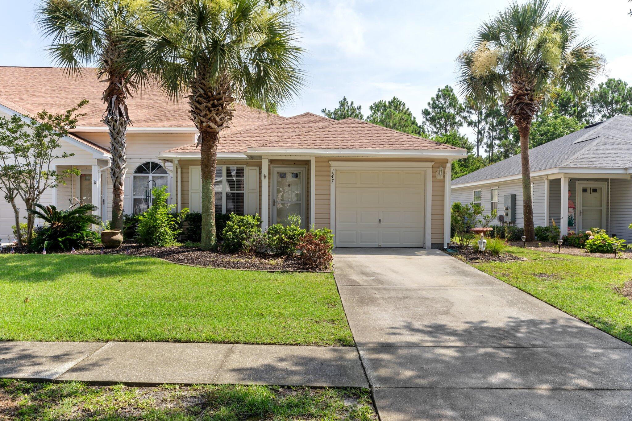 Prime Location in Panama City Beach! Welcome to this charming 2 bedroom, 2 bath end-unit townhome in the highly sought-after Palmetto Trace community. Ideally situated in the heart of Panama City Beach, this home offers unbeatable convenience, just minutes from world-class beaches, Pier Park, shopping, dining, and entertainment that make the Emerald Coast such a top destination. Step inside to discover a bright, open floor plan with a fully equipped kitchen featuring granite countertops, a stylish tile backsplash, and a complete appliance package. Crown molding throughout, tile flooring and inviting sunroom provides a prefect flex space. Enjoy peace of mind with a brand-new HVAC system installed in July 2025, complete with a 10-year transferable warranty. As a resident of ==> Palmetto Trace, you'll have access to two community pools, beautifully maintained landscaping, sidewalks, and dual entrances for effortless access. Whether you're searching for a primary home, second residence, or investment opportunity, this move-in ready townhome delivers comfort, location, and value in one of the most desirable communities in Panama City Beach. Don't miss your chance to live the coastal lifestyle... Schedule your showing today!